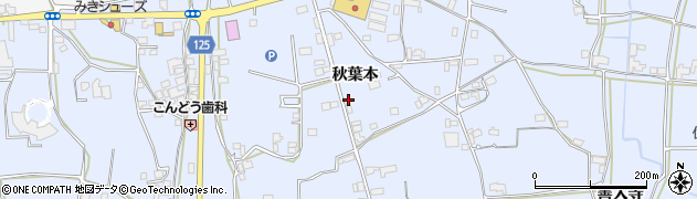徳島県阿波市市場町香美秋葉本106周辺の地図