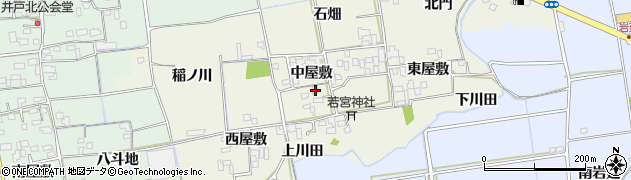 徳島県徳島市国府町北岩延中屋敷8周辺の地図