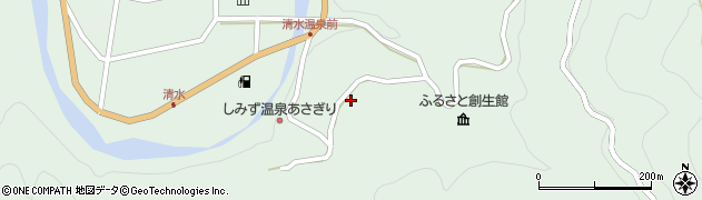 和歌山県有田郡有田川町清水1172周辺の地図