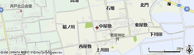 徳島県徳島市国府町北岩延中屋敷32周辺の地図