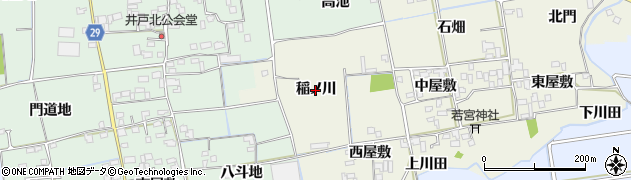 徳島県徳島市国府町北岩延（稲ノ川）周辺の地図