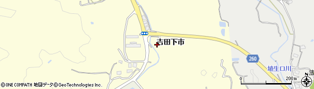 山口県下関市吉田（吉田下市）周辺の地図