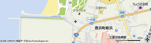 香川県観音寺市豊浜町姫浜156周辺の地図