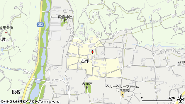 〒779-3604 徳島県美馬市脇町猪尻古作の地図