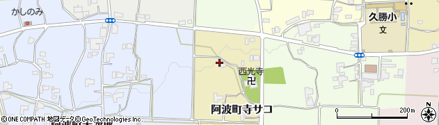 徳島県阿波市阿波町稲荷21周辺の地図