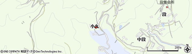 徳島県美馬市脇町小丸周辺の地図