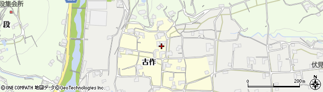 徳島県美馬市脇町大字猪尻（古作）周辺の地図