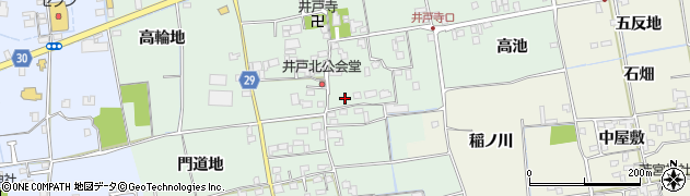 徳島県徳島市国府町井戸北屋敷周辺の地図
