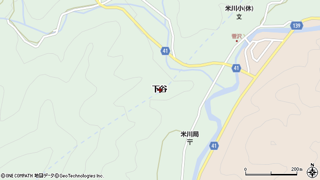 〒744-0271 山口県下松市下谷下谷一区の地図