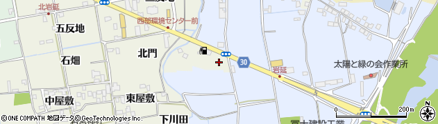 徳島県徳島市国府町北岩延（立石）周辺の地図