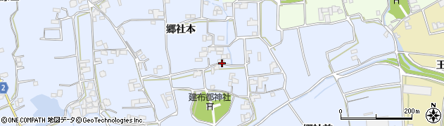 徳島県阿波市市場町香美（郷社本）周辺の地図