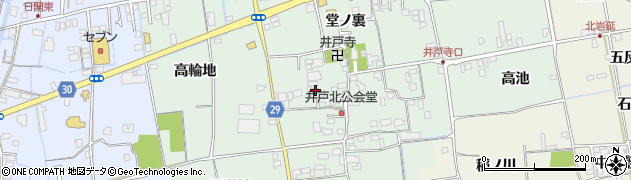 徳島県徳島市国府町井戸北屋敷77周辺の地図