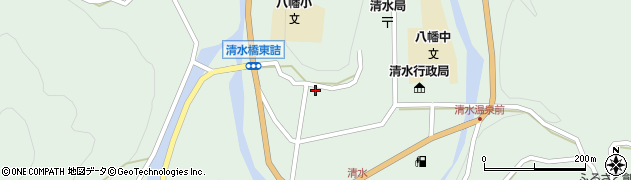和歌山県有田郡有田川町清水262周辺の地図