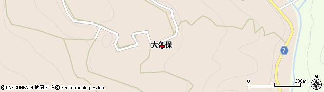 徳島県美馬市美馬町大久保周辺の地図