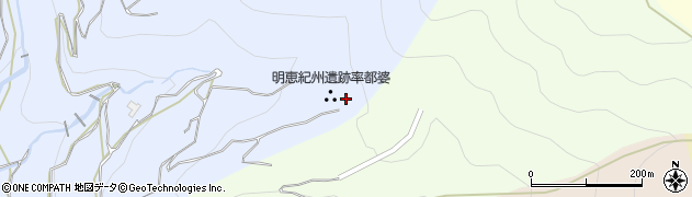 明恵紀州遺跡率都婆周辺の地図