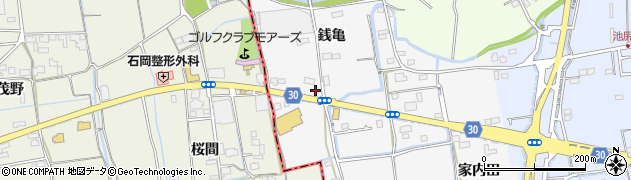 徳島県徳島市国府町桜間銭亀周辺の地図