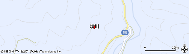 和歌山県有田川町（有田郡）境川周辺の地図