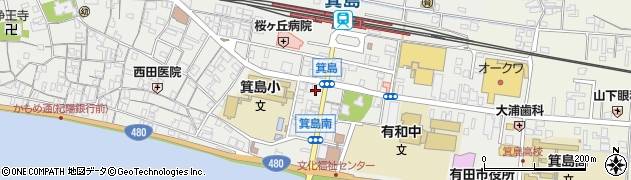 箕島停車場線周辺の地図
