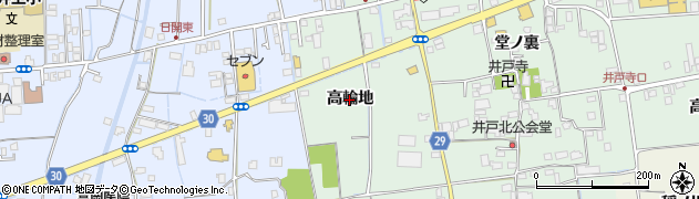 徳島県徳島市国府町井戸（高輪地）周辺の地図