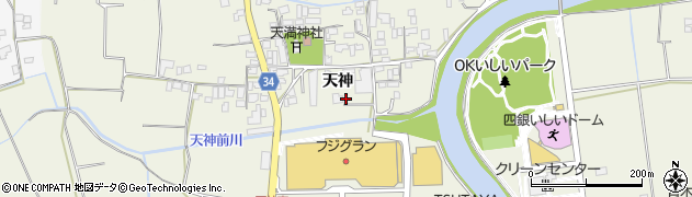 徳島県名西郡石井町高川原天神336周辺の地図