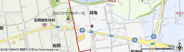 徳島県徳島市国府町桜間銭亀38周辺の地図