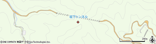 坂下トンネル周辺の地図