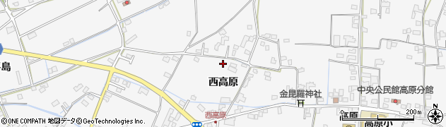 徳島県石井町（名西郡）高原周辺の地図