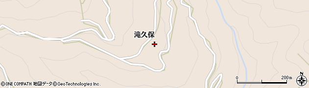 徳島県三好郡東みよし町東山滝久保166周辺の地図