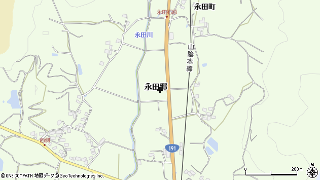 〒759-6534 山口県下関市永田郷の地図