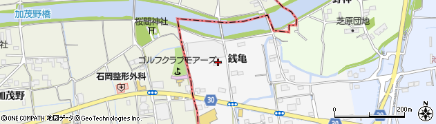 徳島県徳島市国府町桜間銭亀29周辺の地図
