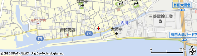 和歌山県有田市港町592周辺の地図
