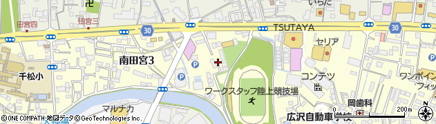 徳島県徳島市南田宮周辺の地図