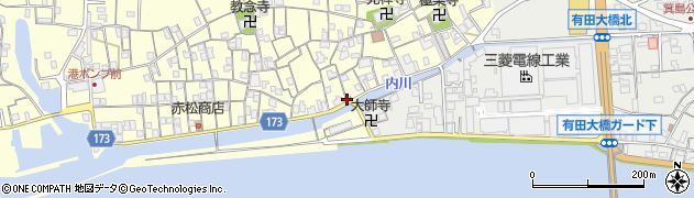 天甫橋周辺の地図