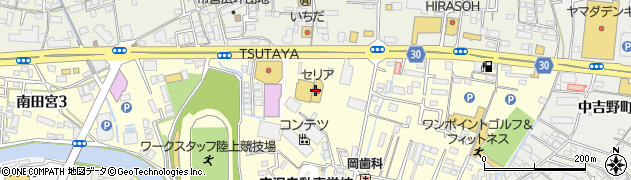 １００円ショップセリア　徳島田宮店周辺の地図
