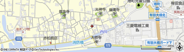 和歌山県有田市港町532周辺の地図