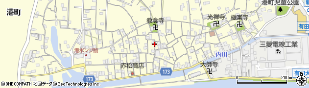 和歌山県有田市港町676周辺の地図