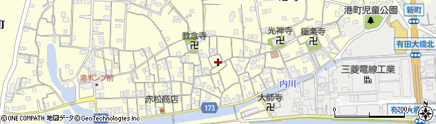 和歌山県有田市港町616周辺の地図