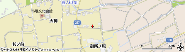 徳島県阿波市市場町大野島（御所ノ原）周辺の地図