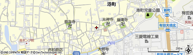 和歌山県有田市港町537周辺の地図
