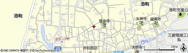 和歌山県有田市港町694周辺の地図