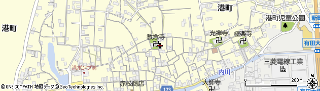 和歌山県有田市港町628周辺の地図