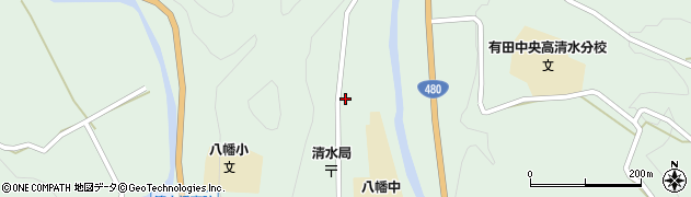 和歌山県有田郡有田川町清水457周辺の地図