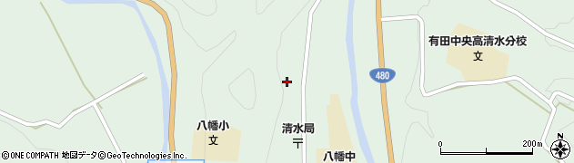 和歌山県有田郡有田川町清水460周辺の地図