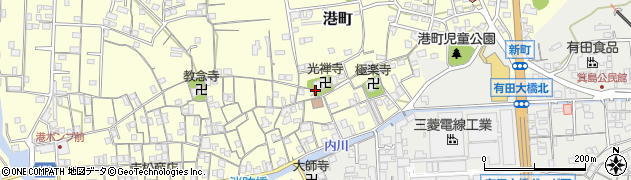 和歌山県有田市港町165周辺の地図