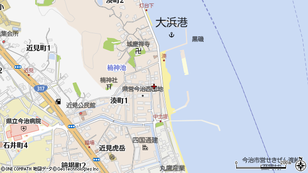 〒794-0003 愛媛県今治市湊町の地図