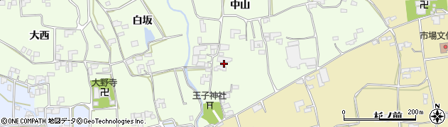 徳島県阿波市市場町山野上中山110周辺の地図