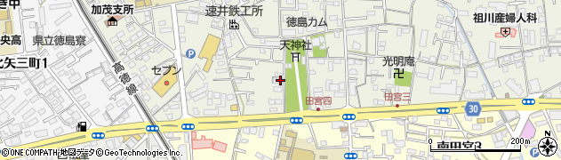 魚心田宮店周辺の地図