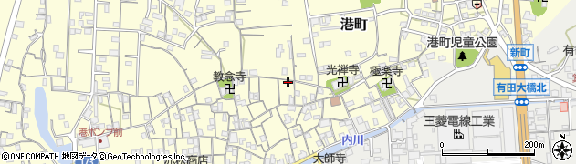 和歌山県有田市港町495周辺の地図