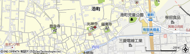 和歌山県有田市港町160周辺の地図