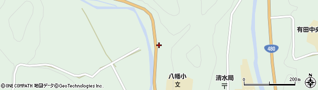 和歌山県有田郡有田川町清水288周辺の地図